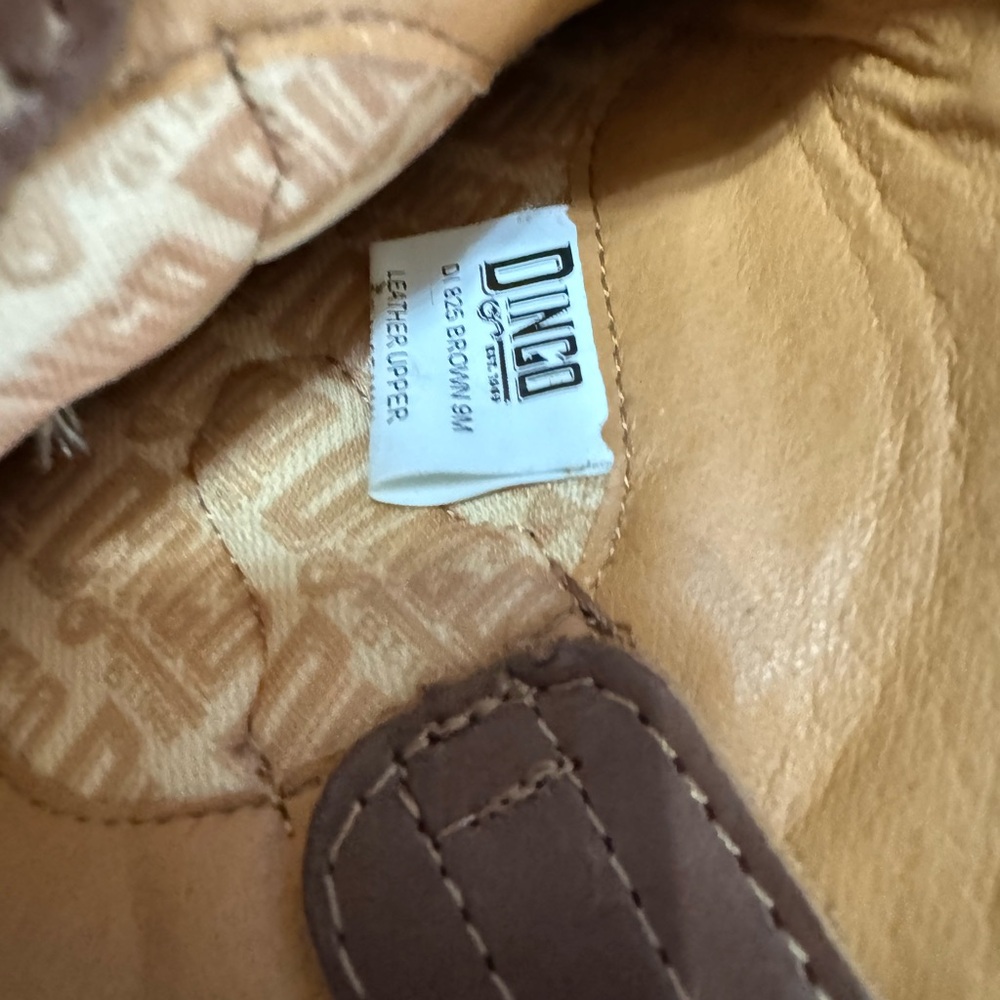 Dingo Women's Tan Leather Ankle Boots - Picture 8 of 8